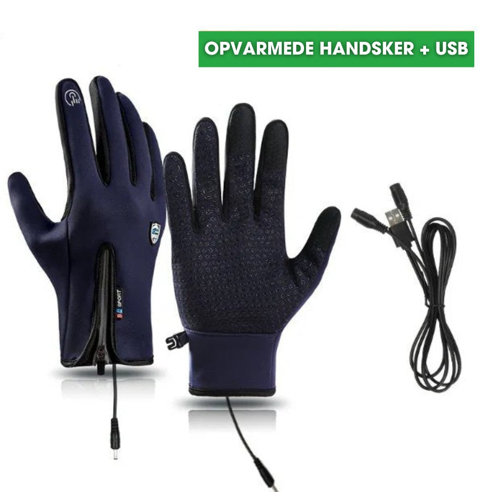 HeatGlove Pro™ - Genopladelige opvarmede touchscreen-handsker