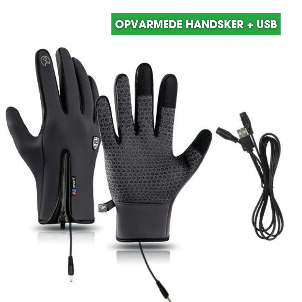 HeatGlove Pro™ - Genopladelige opvarmede touchscreen-handsker