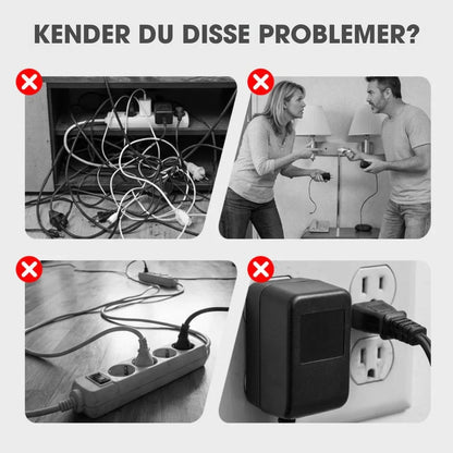 PowerHub Pro™ – Smart stikdåse med USB & natlys